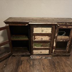 Rustic Reclaimed Wood Sideboard / Buffet / Hutch – Solid Wood
