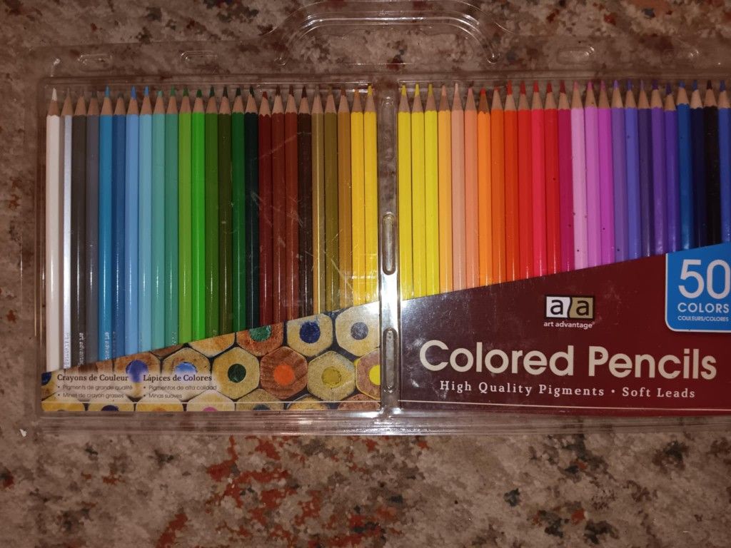 Art Advantage 50 Color Pencils Soft Leads