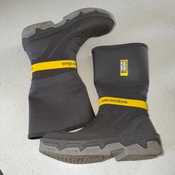 GRUNDENS Deck Boss 15" Safety Toe Boot - Dark Grey - Puncture Resistant Size 13