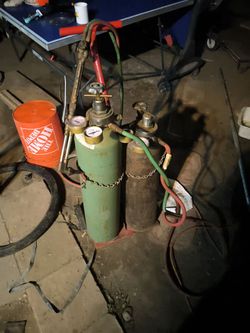 Oxygen acetalyne cutting torch and  welder