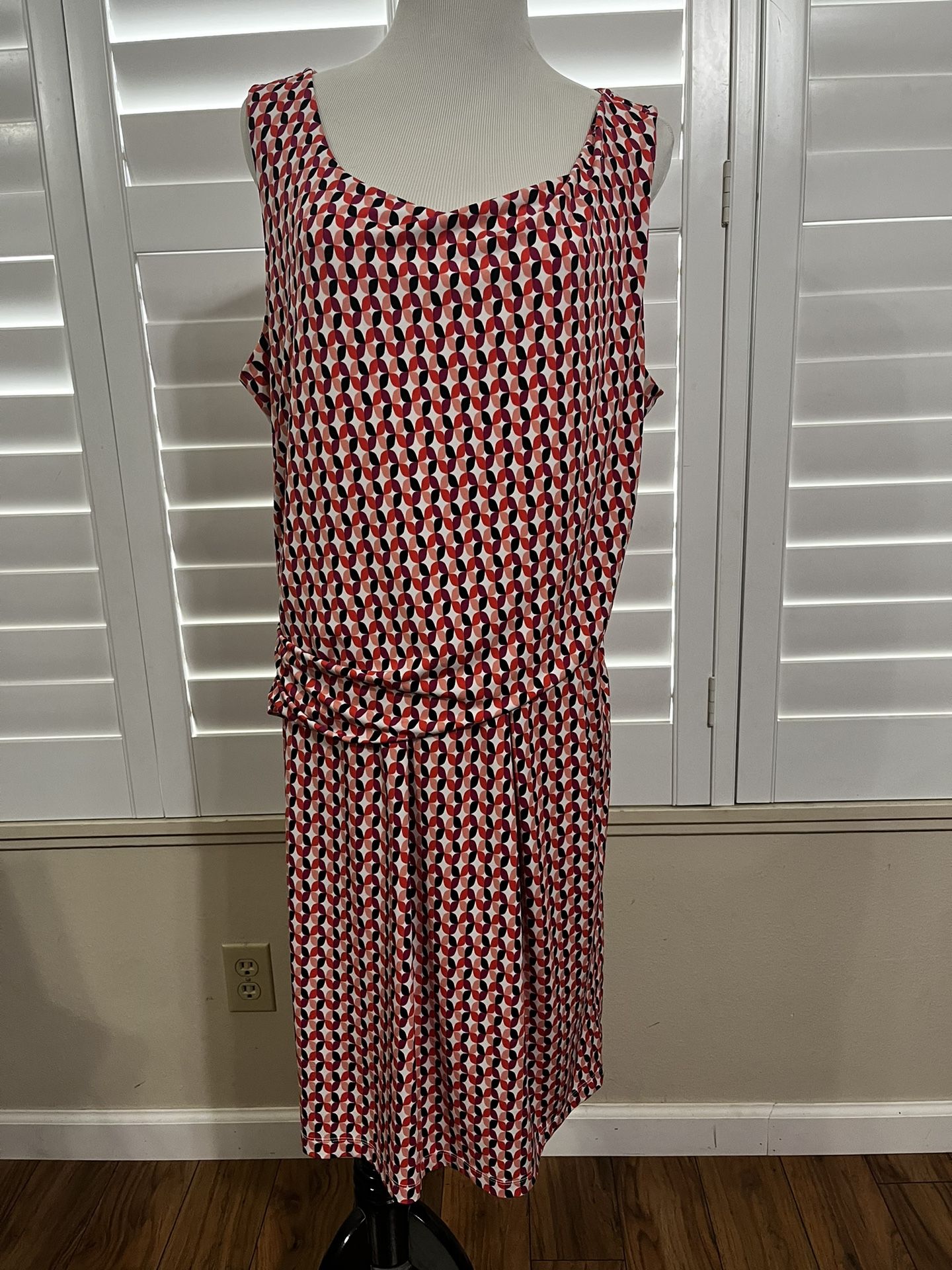 Worthington Geometric Print Dress Size Extra large