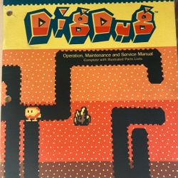 Original Dig Dug Tm-203 4th Printing Namco Atari Arcade Manual 