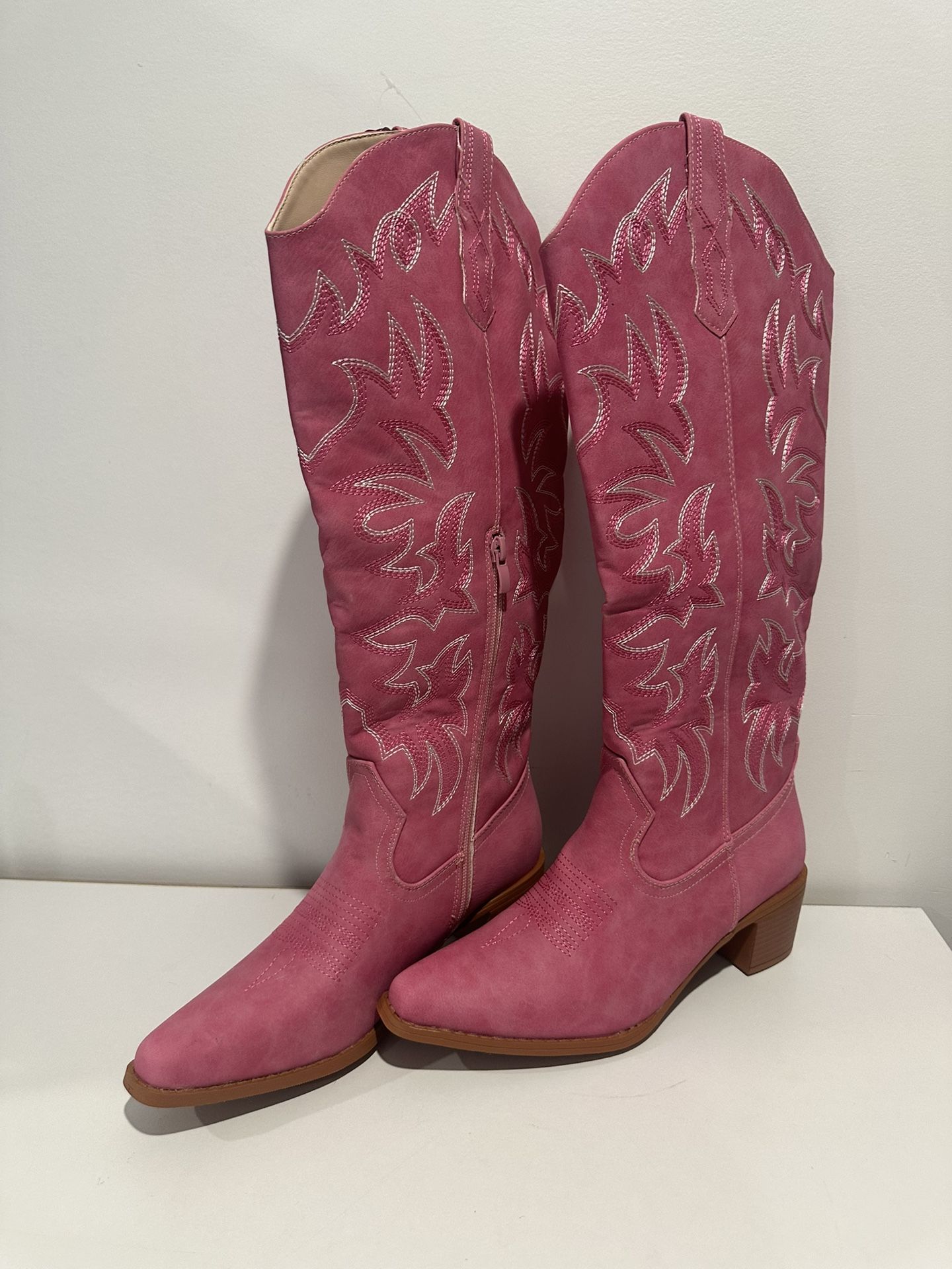 Pink Western Boots
