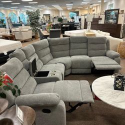 Brand New Fabric Recliner Sectional- Shop Now Pay Later 