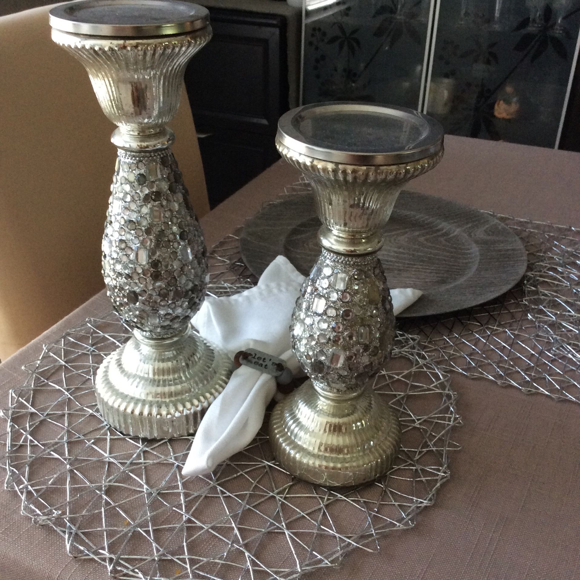 Glass Candle Holders