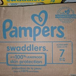 Pampers Size 7 88ct $50 Brand New Diapers