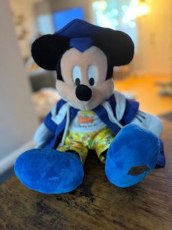Graduation Disney Mickey Plush Stuffy 2004