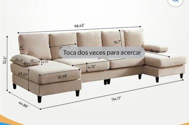 U-shaped sofa