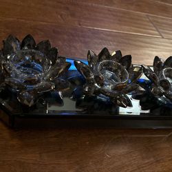 Home Good LOTUS FLOWER Candle Glass Holder And And 