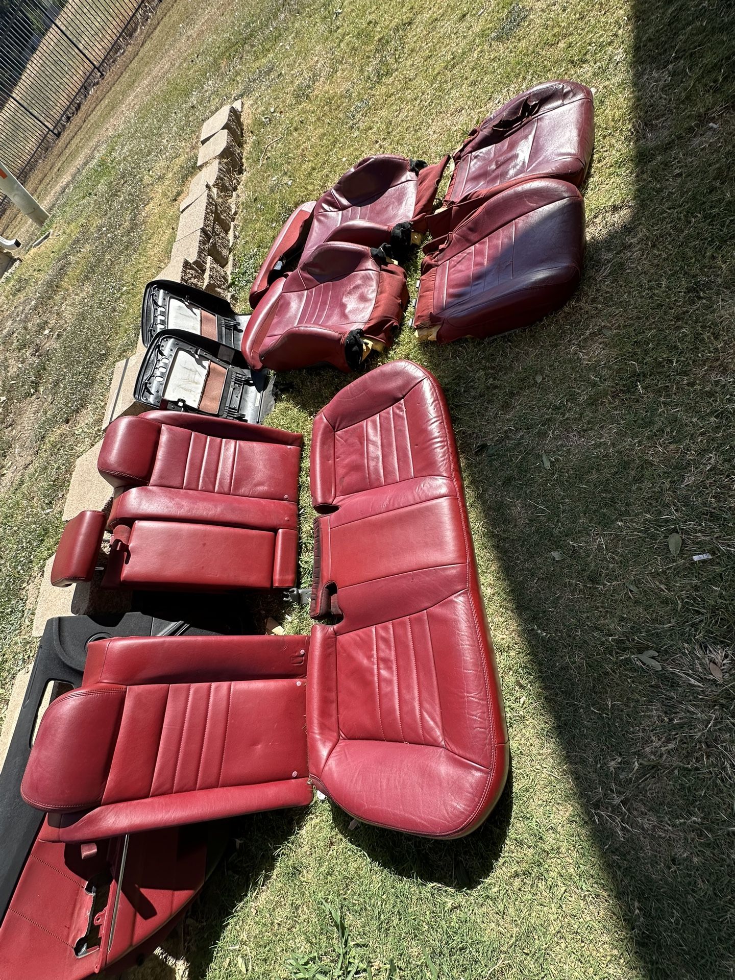 Dodge Charger Red Seats Full Set 