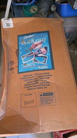 Pool solar blanket  cover 24x40