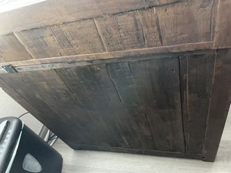 RH Restoration Hardware 80" Printmaker's Executive Desk – Solid Rustic Pine