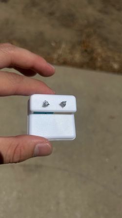 Triangle Moissanite Earrings