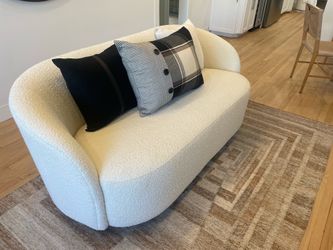 Brand New Cream Boucle 2 seater sofa