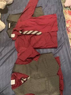 Boys shirt and vest size 4 each $10