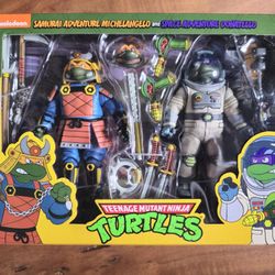 NECA Samurai Michaelangelo And Space Donatello 2pk Target Haulathon 