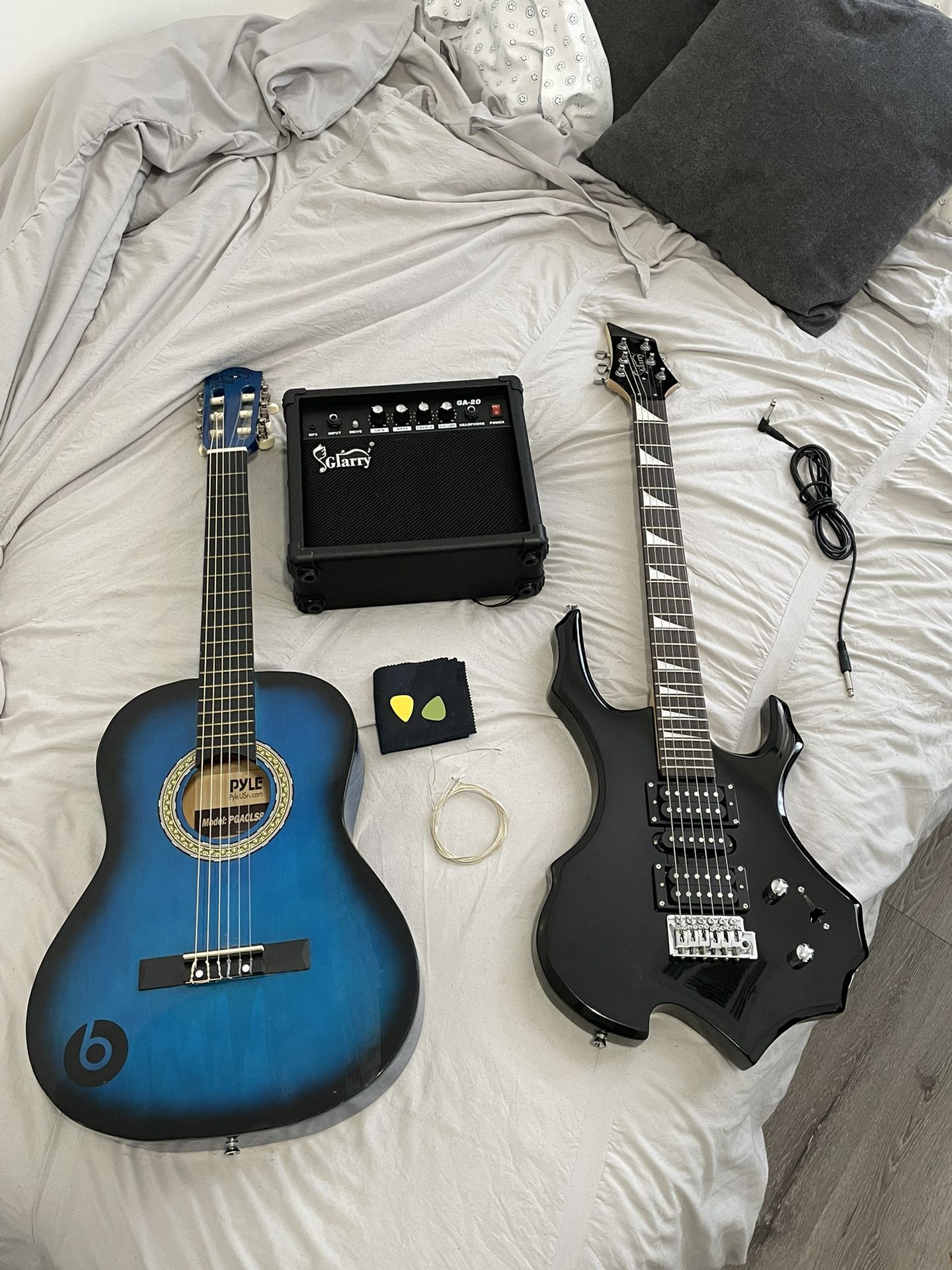 2 For 1 Electric and Acoustic STARTER Guitars