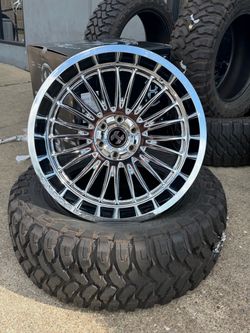 22x12 Hardcore Off-Road Chrome Wheel with MT Tire