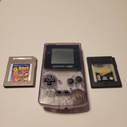 Nintendo Game Boy Color with 3 Games