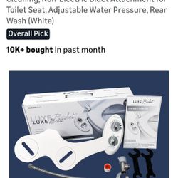 Luxe Bidet Single Nozzle Self Cleaning Toilet Kit 