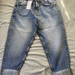 ZARA Men’s Loose Fit Cropped Jeans – New With Tags –US Size 34