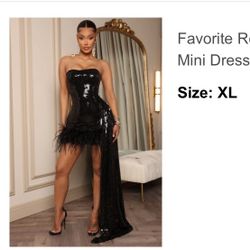 Fashionnova Black Dress Brand New 
