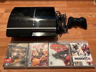 Sony PlayStation 3 Console with 4 Games