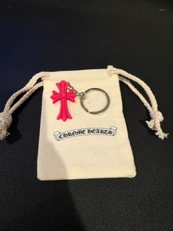 Hot pink Chrome Hearts Keychain