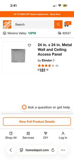 Metal wall and ceiling access panel