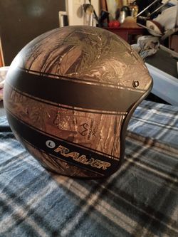 Raider Open Face Motorcycle Helmet Realtree Camo Large