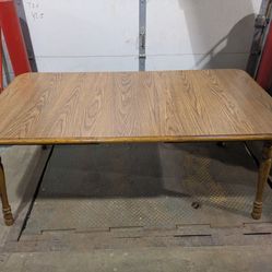Dining Table, Leaf, 6 Chairs