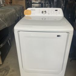 Gas Dryer Samsung White W 27