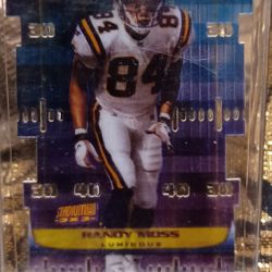 Randy Moss 1999 Stadium Club T3B Insert Die Cut Illuminator Minnesota Vikings 