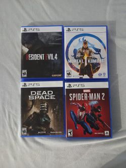 Ps5 Spiderman 2 Resident Evil 4 Remake Dead Space Remake Mortal Kombat I