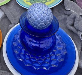 Glass Plate Garden Art