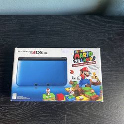 Nintendo 3DS XL - Blue / Case / 3 Games