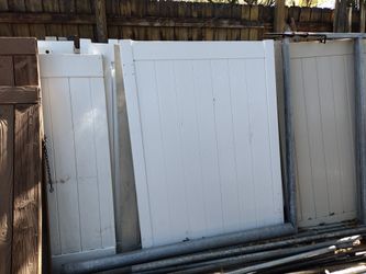 White Vinyl Gate