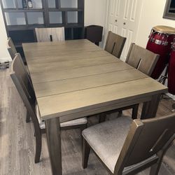 Long  Kitchen Table With 6 Chairs