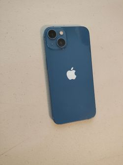 Apple iPhone 13 128 GB unlocked color blue work very well good condiction