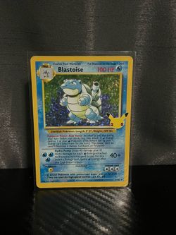 Blastoise 25th anniversary