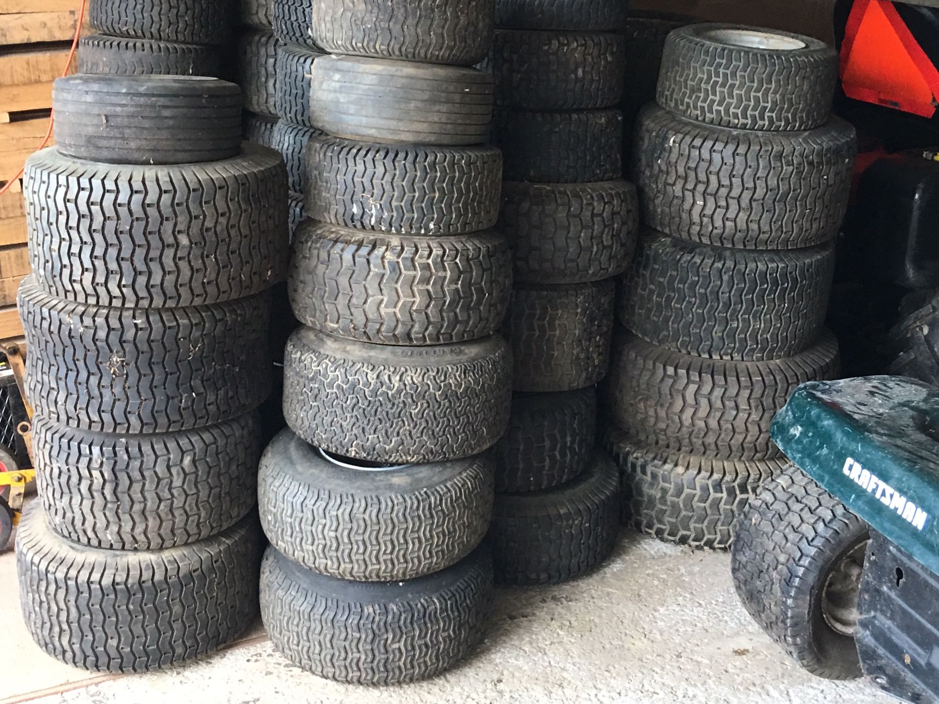 Lawn mower tires, tractor tires, riding mower tires