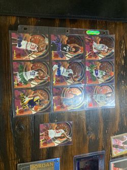 Michael Jordan card Collection Around 50 cards including two complete sets, WNBA sports memorabilia and autographs, lot of prizm NBA cards