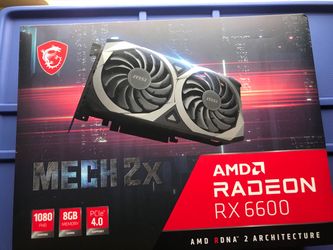 MSI AMD Radeon RX 6600 Mech 2X GPU