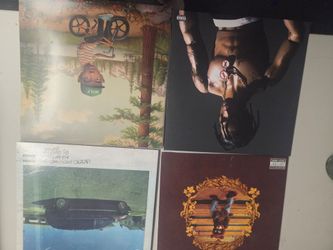 Records lps 33 vinyl rap Kanye Kendrick Tyler Travis scott