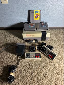 🎮 Nintendo NES Console Bundle w/ Super Mario Bros 1, 2 & 3 – Tested & Working! 🎮