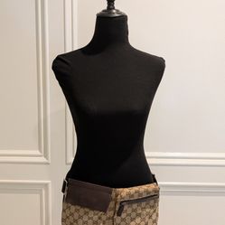 Authentic GUCCI GG Waist Pouch Bumbag Belt Bag