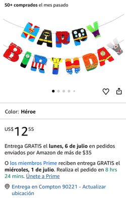 super hereo birthday set