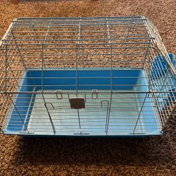 Guinea Pig cage, pellets, and hay