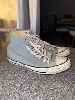 Baby Blue Converse Chuck Taylor High Top Sneakers