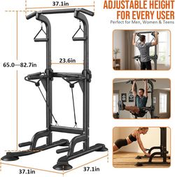 Adjustable Power tower (pull up / dip station)
